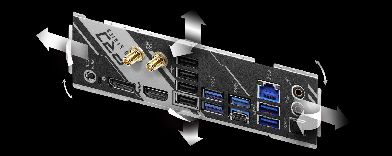 Flexible Integrated IO Shield
